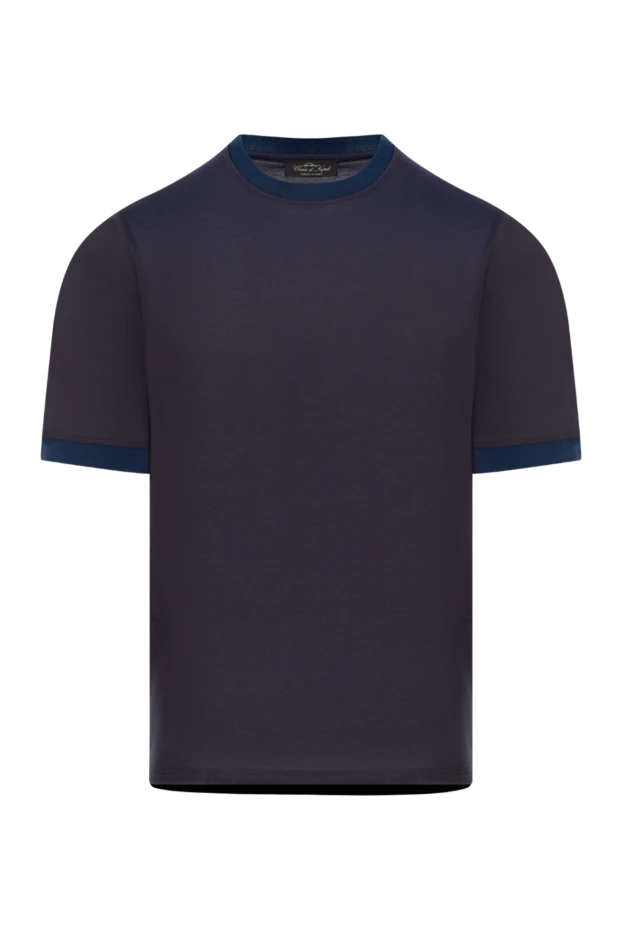 Cesare di Napoli blue cotton t-shirt for men 148218 - photo 1