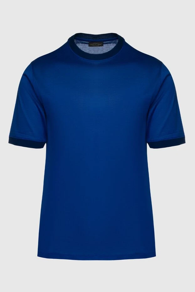 Cesare di Napoli чоловічі футболка з бавовни синя чоловіча купити фото з цінами 148220 - фото 1
