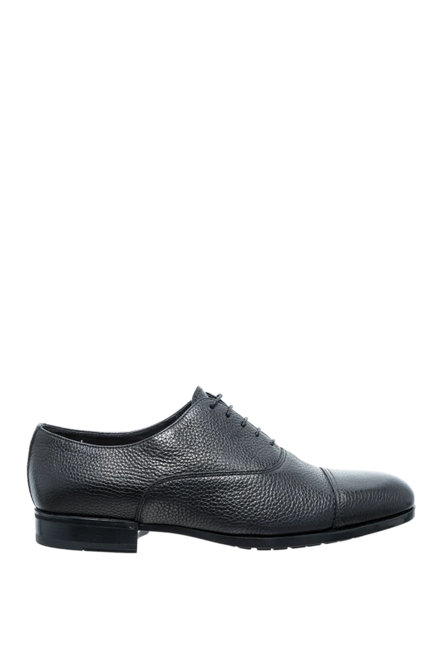 Doucal`s man men's black leather shoes 148281 - photo 1