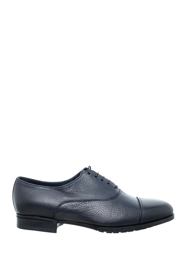 Doucal`s man blue leather men's shoes 148286 - photo 1