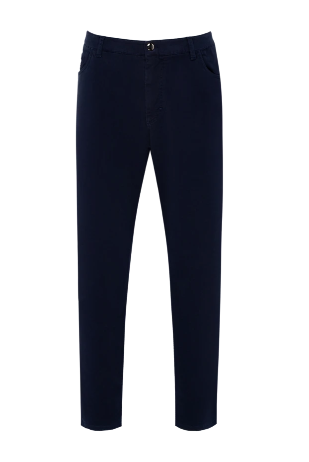 Zilli мужские брюки из хлопка синие мужские купить с ценами и фото 148336 - фото 1