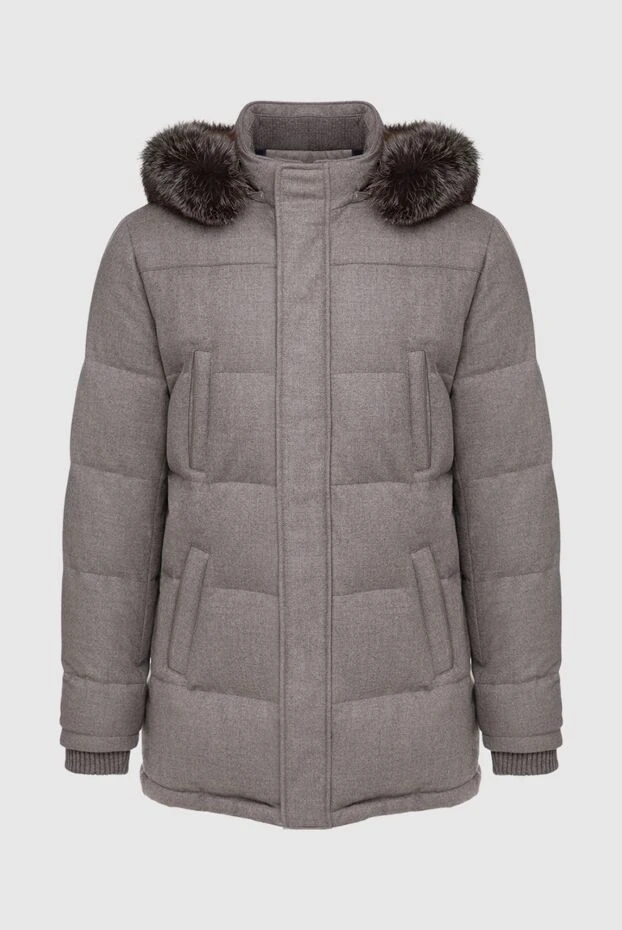 Enrico Mandelli man men's down jacket made of wool and cashmere beige buy with prices and photos 148365 - photo 1