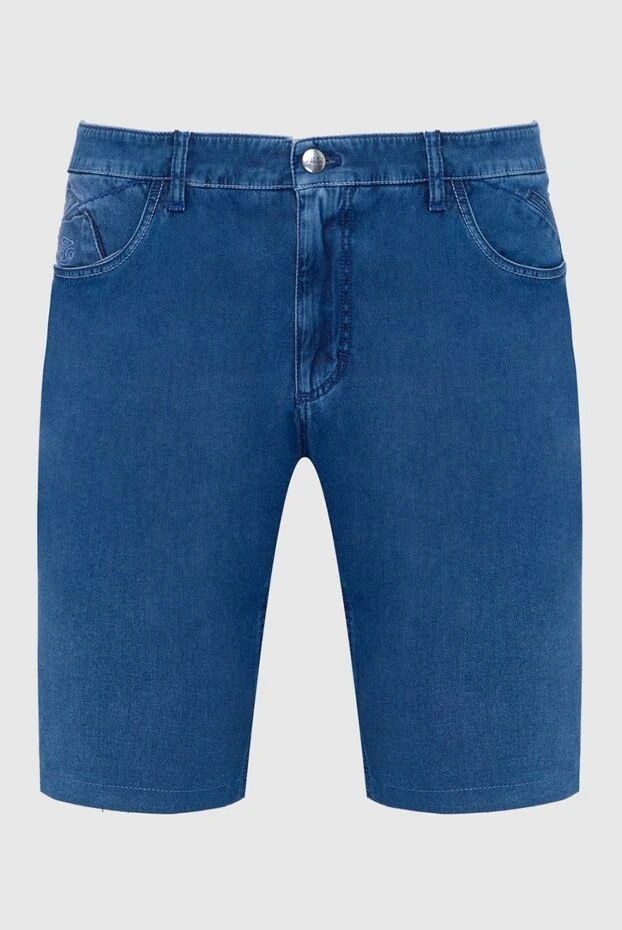 Zilli мужские шорты из хлопка и полиамида синие мужские купить с ценами и фото 148369 - фото 1
