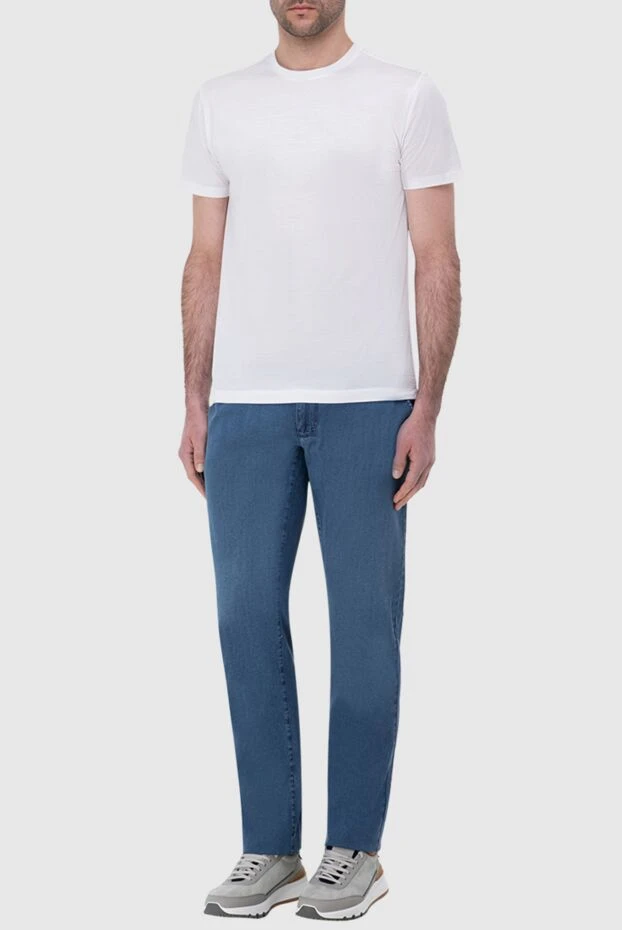 Zilli man blue cotton jeans for men buy with prices and photos 148376 - photo 2