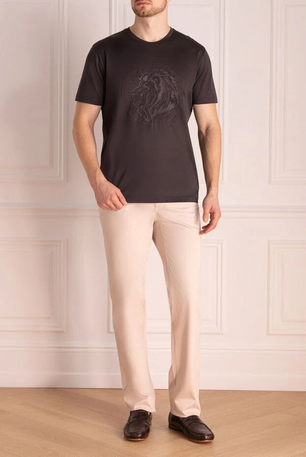 Zilli man white cotton and silk trousers for men buy with prices and photos 148395 - photo 2