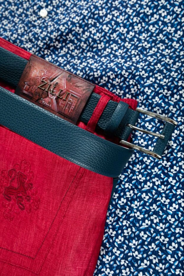 Zilli штани з льону червоні чоловічі 148405 - фото 2