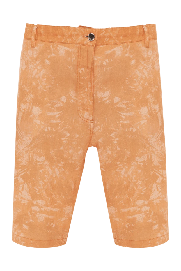 Zilli мужские шорты из льна оранжевые мужские купить с ценами и фото 148407 - фото 1