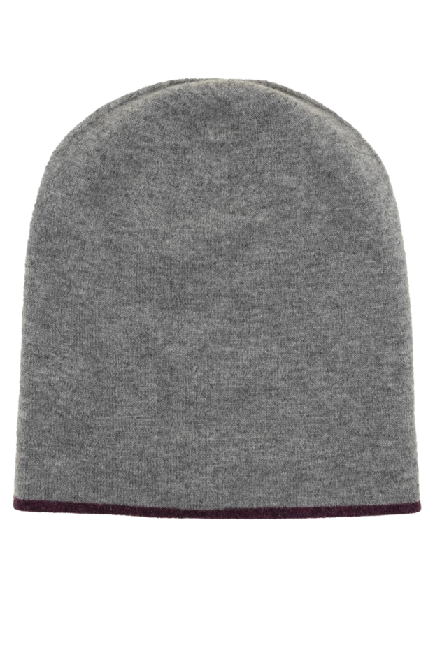Brunello Cucinelli шапка из кашемира серая мужская 148448 - фото 2