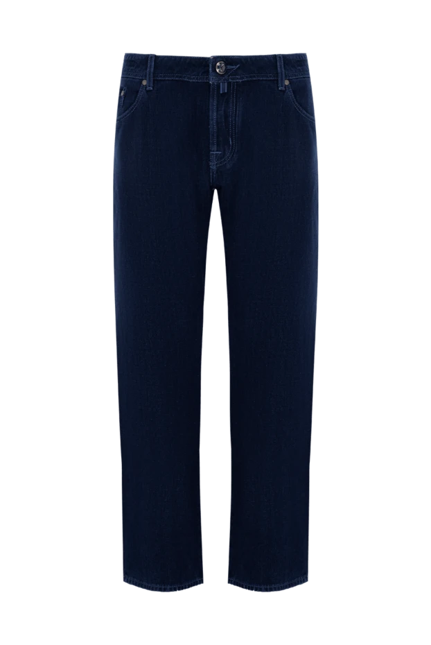 Jacob Cohen мужские джинсы из хлопка и полиэстера синие мужские купить с ценами и фото 148462 - фото 1