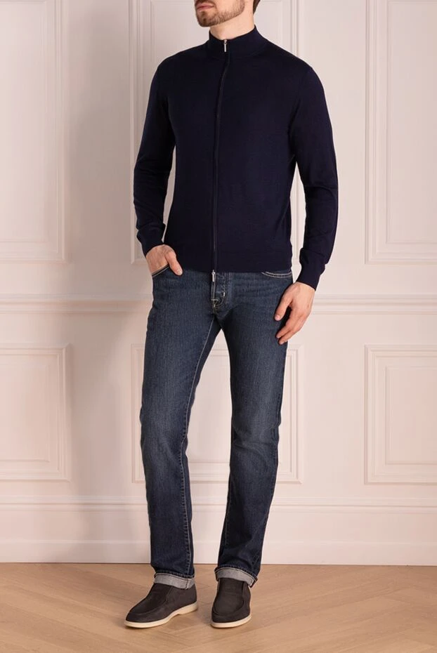 Jacob Cohen чоловічі джинси з бавовни сині чоловічі купити фото з цінами 148471 - фото 2