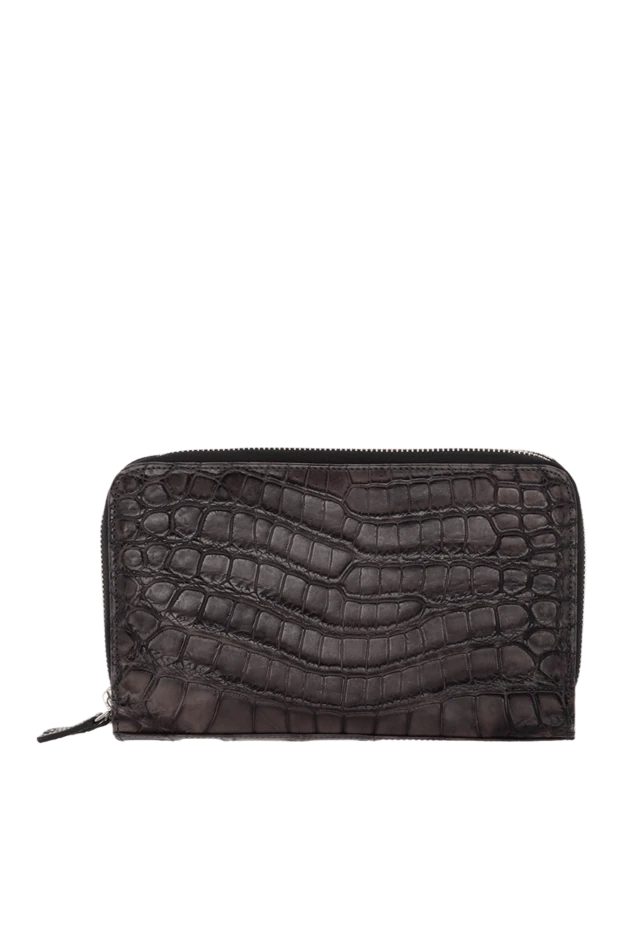 Cesare di Napoli man men's clutch bag made of gray alligator skin buy with prices and photos 148486 - photo 1