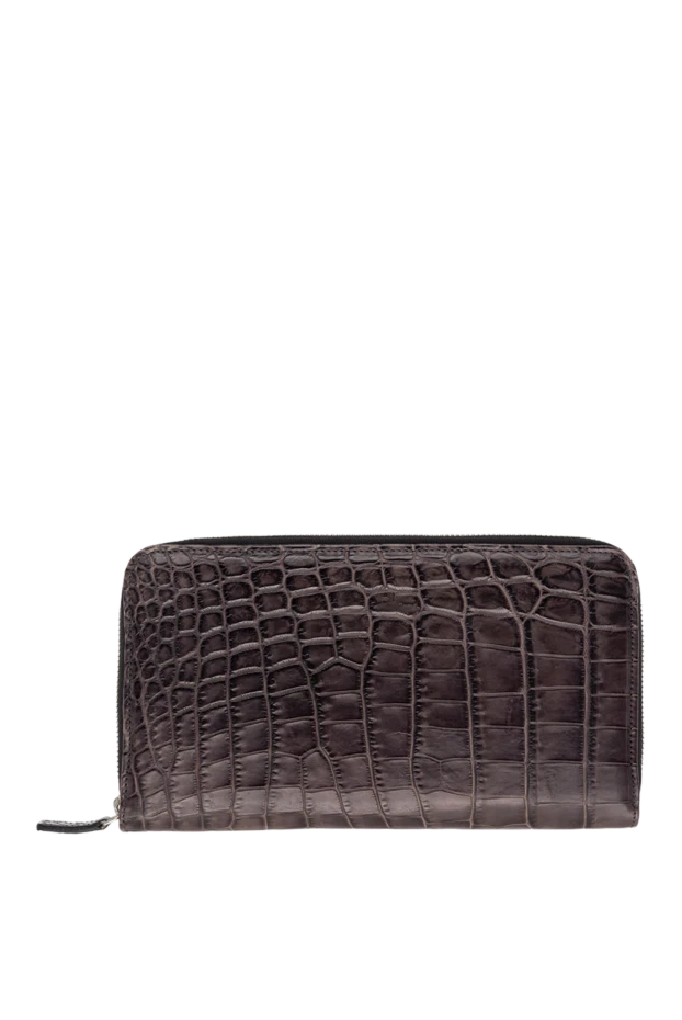 Cesare di Napoli man men's brown alligator leather clutch buy with prices and photos 148493 - photo 1