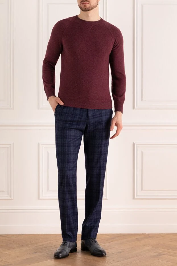 Rota man men's blue wool trousers 148495 - photo 2