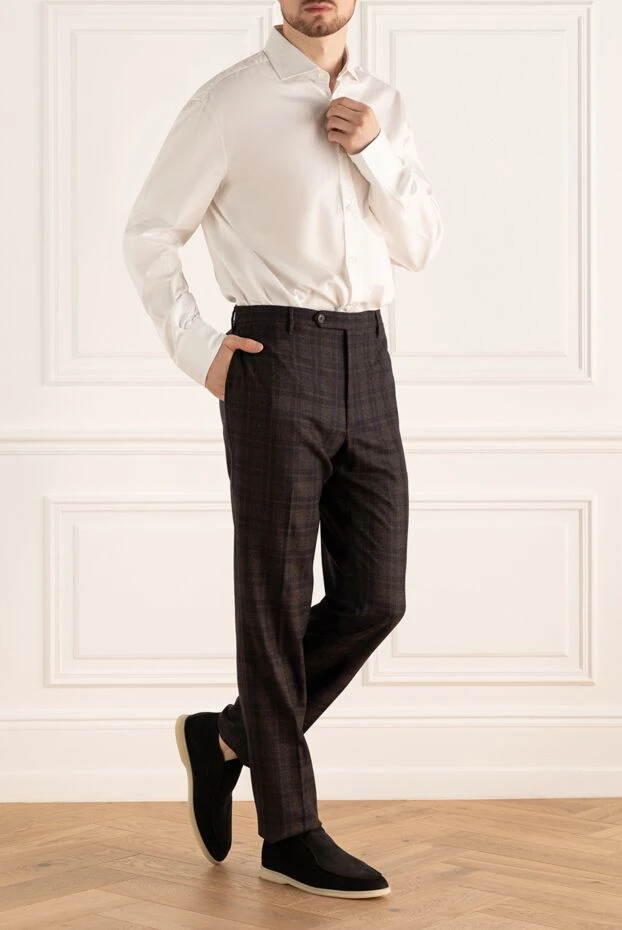 Rota мужские брюки из шерсти коричневые мужские купить с ценами и фото 148496 - фото 2