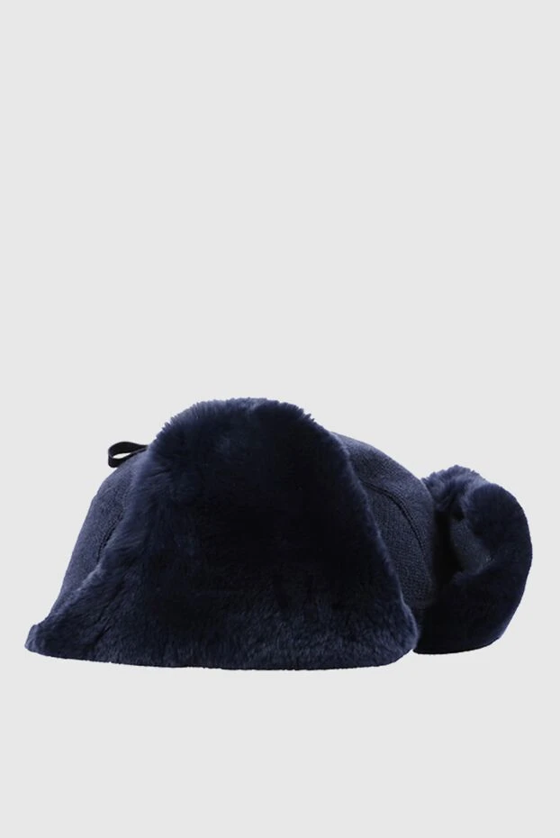 Cesare di Napoli man winter men's hat made of wool and cashmere gray 185248 - photo 3