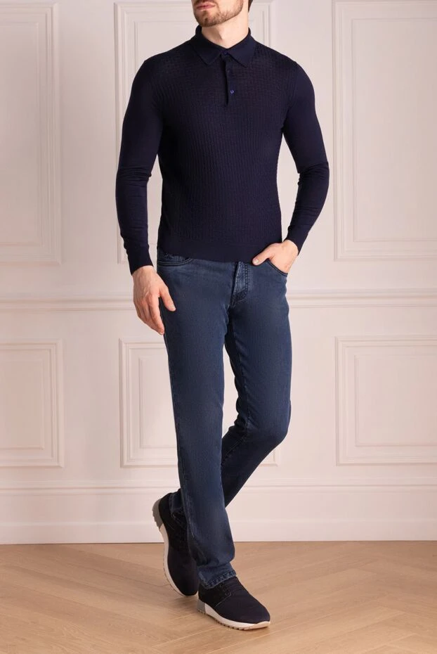 Scissor Scriptor мужские джинсы из лиоцелла и полиэстера синие мужские купить с ценами и фото 148537 - фото 2