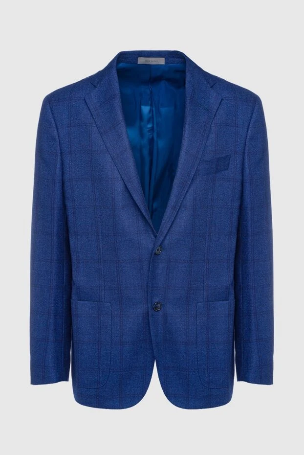 Corneliani мужские пиджак из кашемира синий мужской купить с ценами и фото 148554 - фото 1
