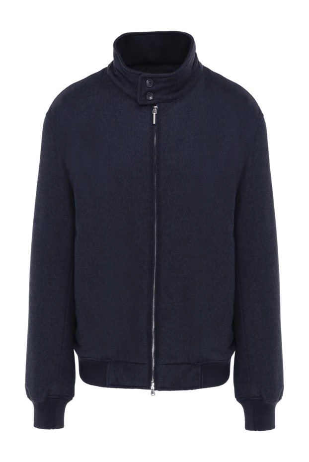 Cesare di Napoli мужские куртка из шерсти и кашемира синяя мужская купить с ценами и фото 148579 - фото 1