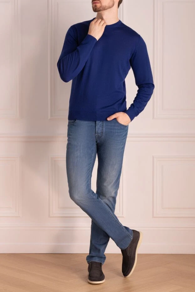 Jacob Cohen мужские джинсы синие мужские купить с ценами и фото 148783 - фото 2