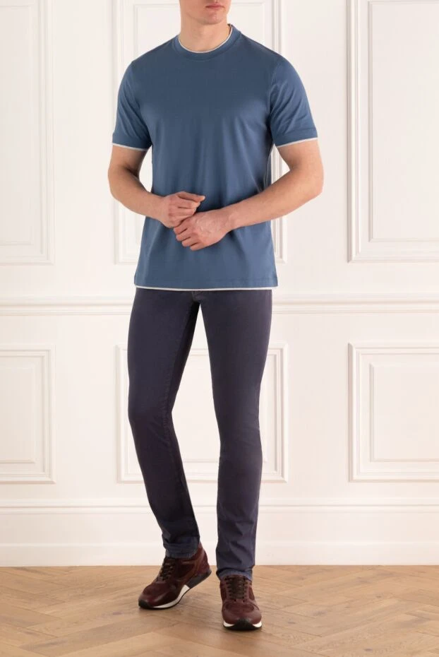 Jacob Cohen man blue cotton jeans for men buy with prices and photos 148798 - photo 2