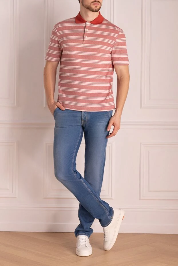 Jacob Cohen man blue cotton jeans for men buy with prices and photos 148799 - photo 1