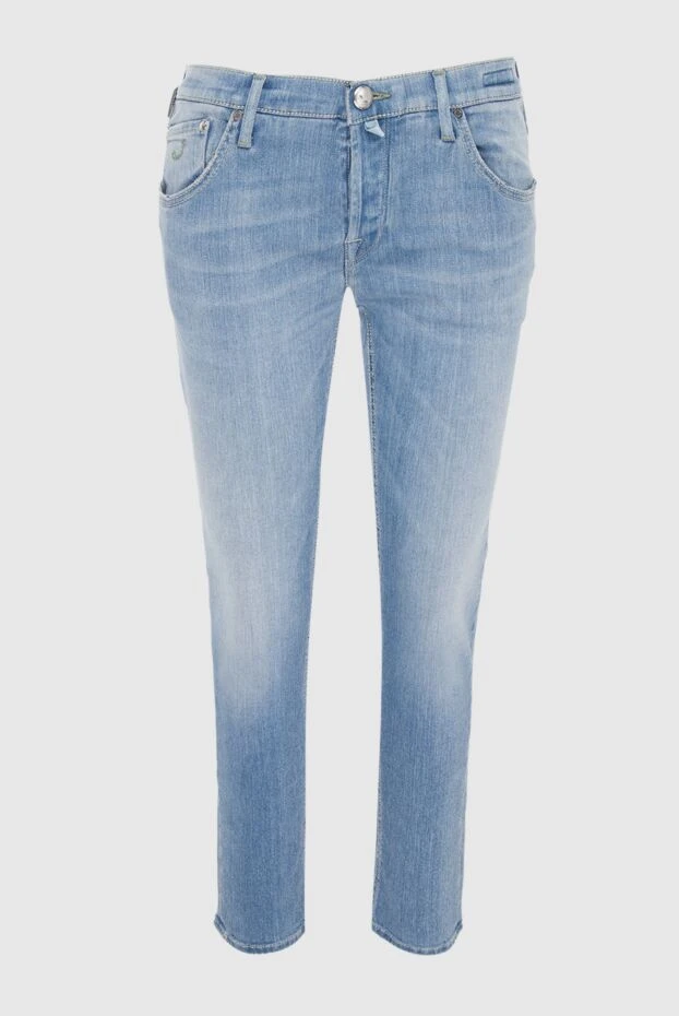 Jacob Cohen женские джинсы из хлопка голубые женские купить с ценами и фото 148807 - фото 1