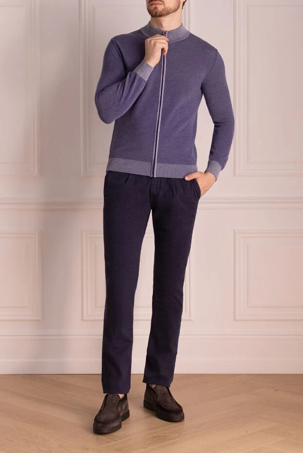 Jacob Cohen man blue cotton jeans for men buy with prices and photos 148830 - photo 2