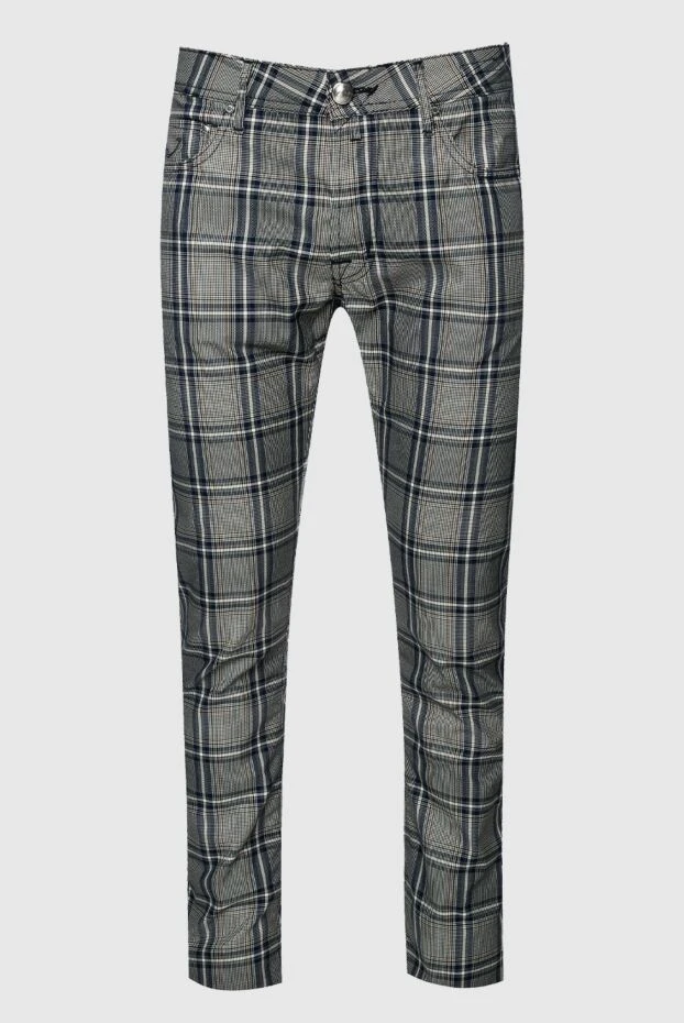 Jacob Cohen man men's gray polyester and cotton trousers buy with prices and photos 148844 - photo 1
