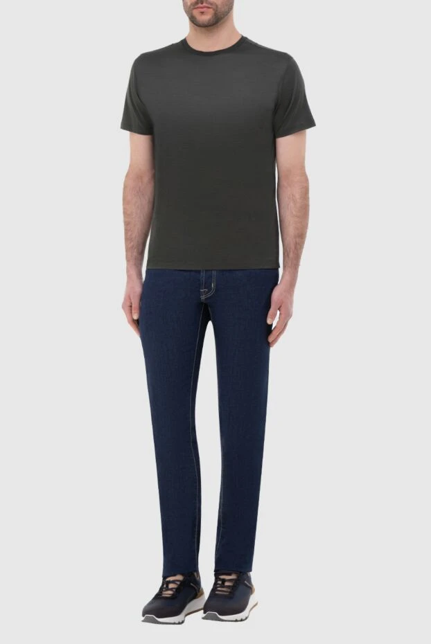 Jacob Cohen мужские джинсы из хлопка синие мужские купить с ценами и фото 148865 - фото 2