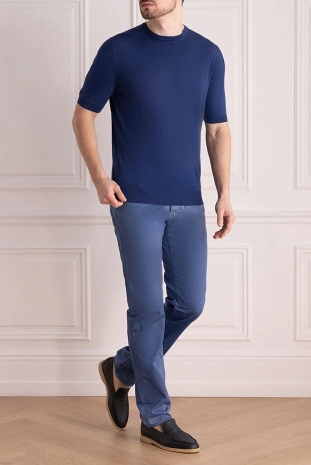 Jacob Cohen man blue cotton jeans for men 148872 - photo 2