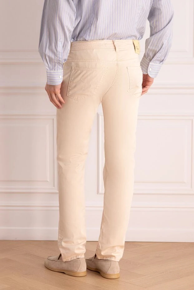 Jacob Cohen lightweight beige men's cotton trousers for everyday wear 148880 - photo 3