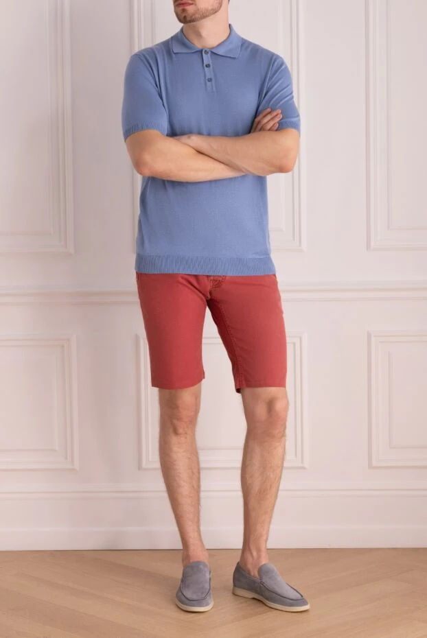 Jacob Cohen man red cotton and elastane shorts for men 148886 - photo 2