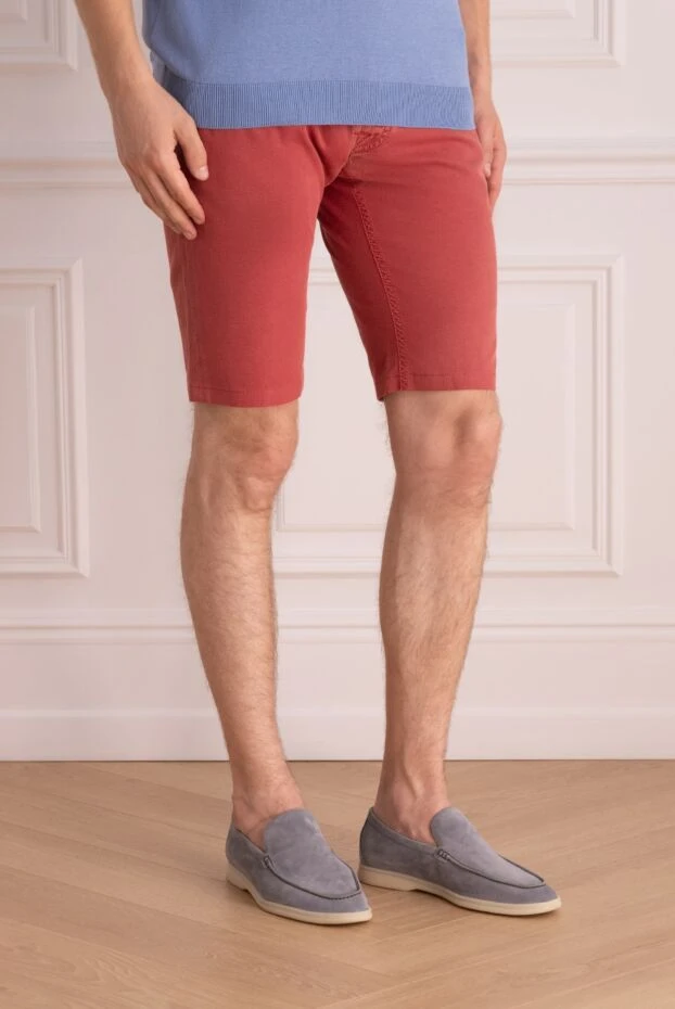 Jacob Cohen red cotton and elastane shorts for men 196918 - photo 3