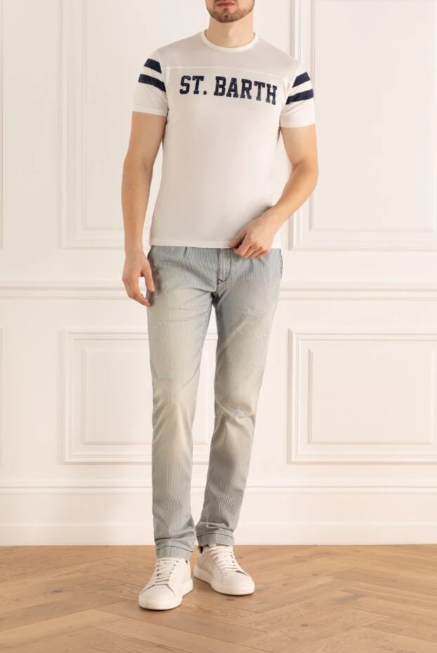 Jacob Cohen man men's blue trousers buy with prices and photos 148904 - photo 2