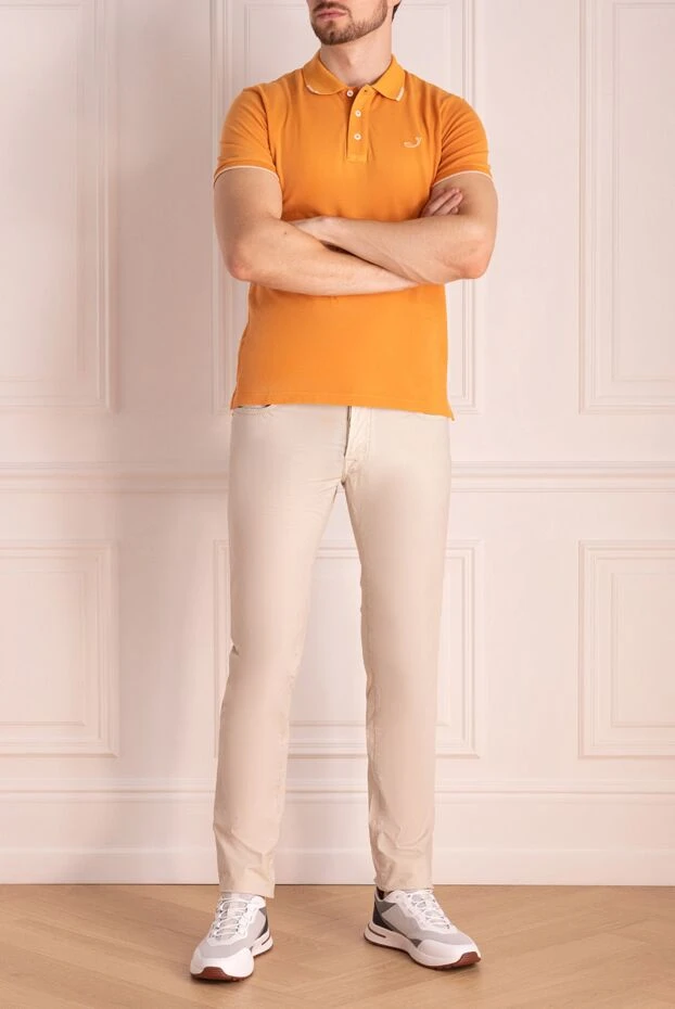 Jacob Cohen orange cotton and elastane polo for men 197041 - photo 2