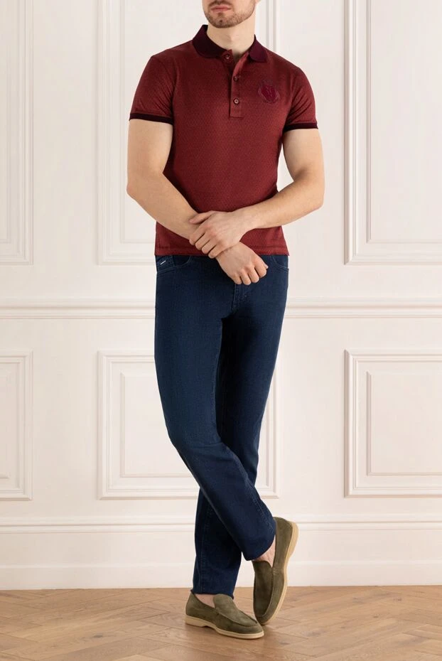 Billionaire man cotton polo burgundy for men buy with prices and photos 148955 - photo 2