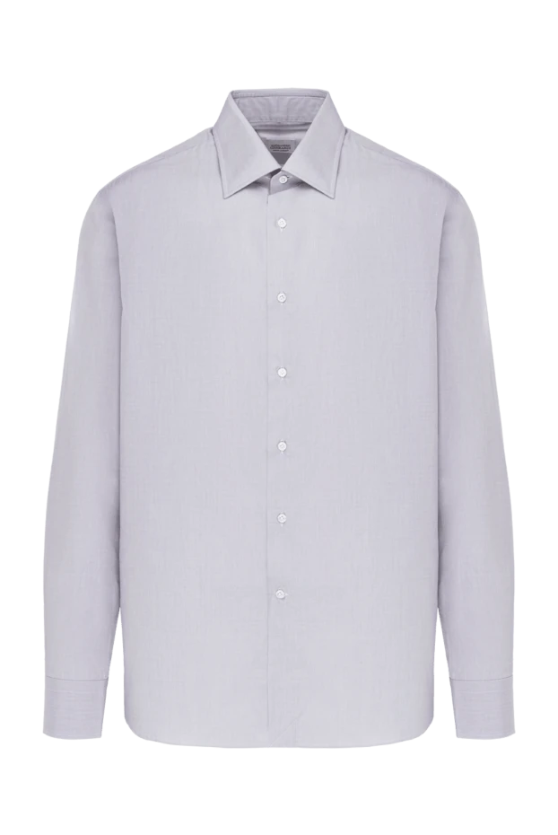 Alessandro Gherardi мужские сорочка из хлопка серая мужская купить с ценами и фото 148977 - фото 1