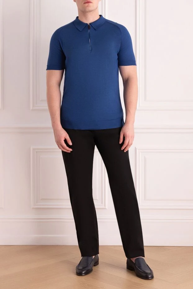 Stefano Ricci джинси з бавовни чорні чоловічі 148994 - фото 2