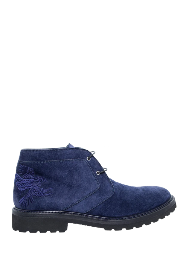 Men's suede boots blue - photo 1