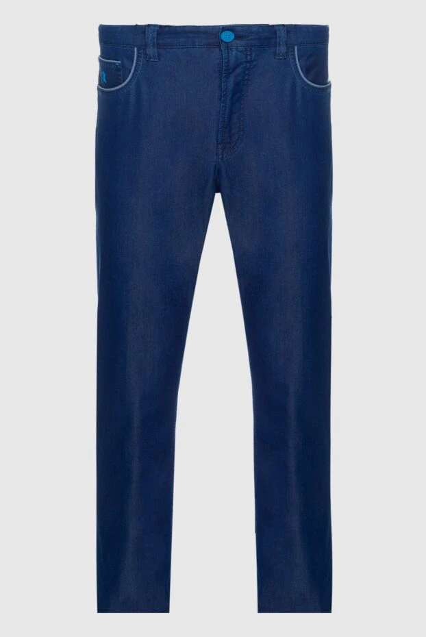 Stefano Ricci джинсы из хлопка и полиэстера синие мужские 149048 - фото 1