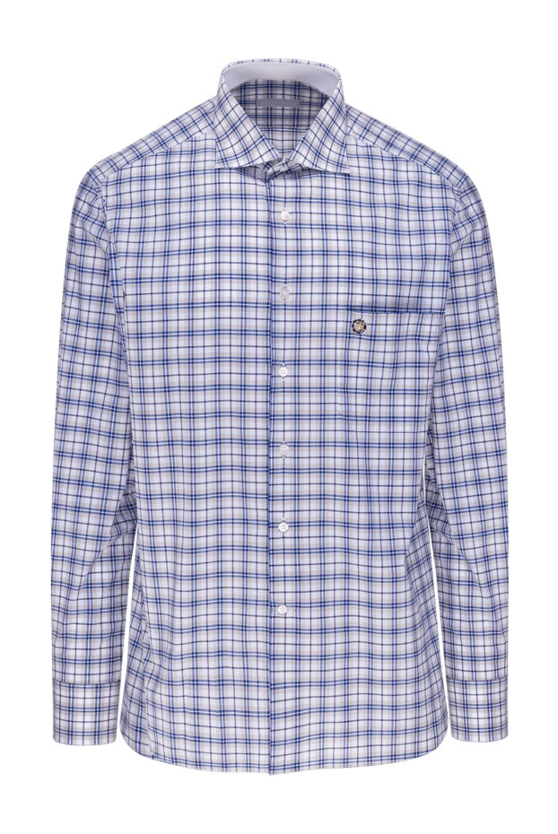 Рубашка из хлопка белая мужская - фото 1