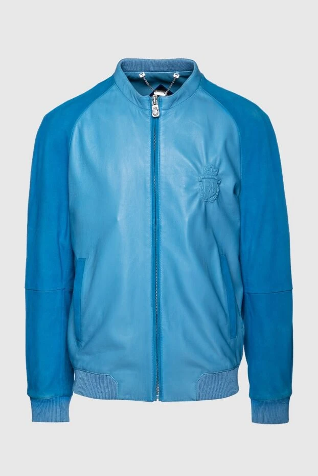Billionaire чоловічі куртка шкіряна блакитна чоловіча купити фото з цінами 149151 - фото 1