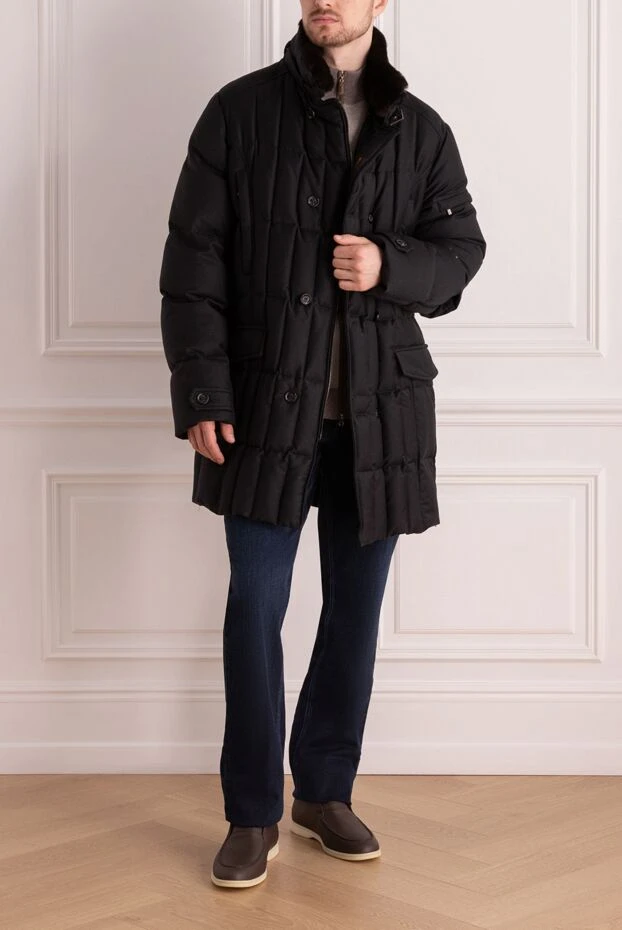 Moorer man men's down jacket made of wool and cashmere black buy with prices and photos 149214 - photo 2