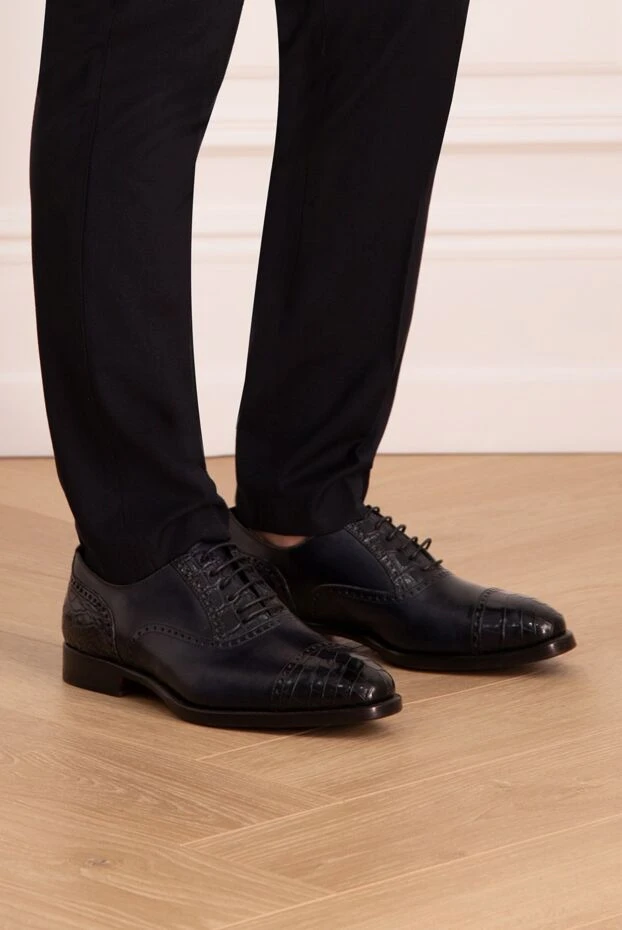Pellettieri di Parma мужские туфли мужские из кожи черные купить с ценами и фото 149246 - фото 2
