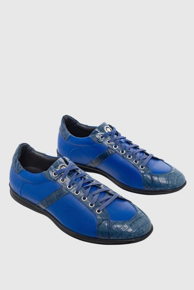 Pellettieri di Parma man blue leather sneakers for men buy with prices and photos 149254 - photo 2