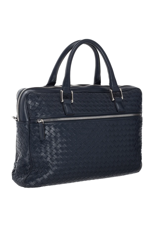 Tardini man briefcase in leather and carbon black for men 166020 - photo 3