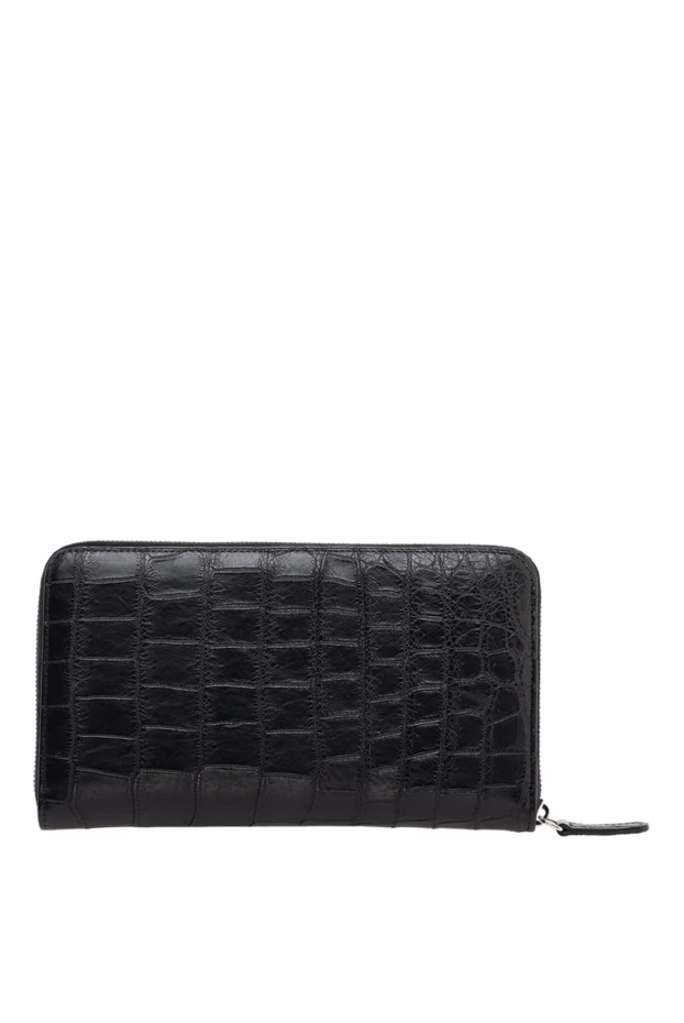 Cesare di Napoli man black men's crocodile leather clutch buy with prices and photos 149270 - photo 1