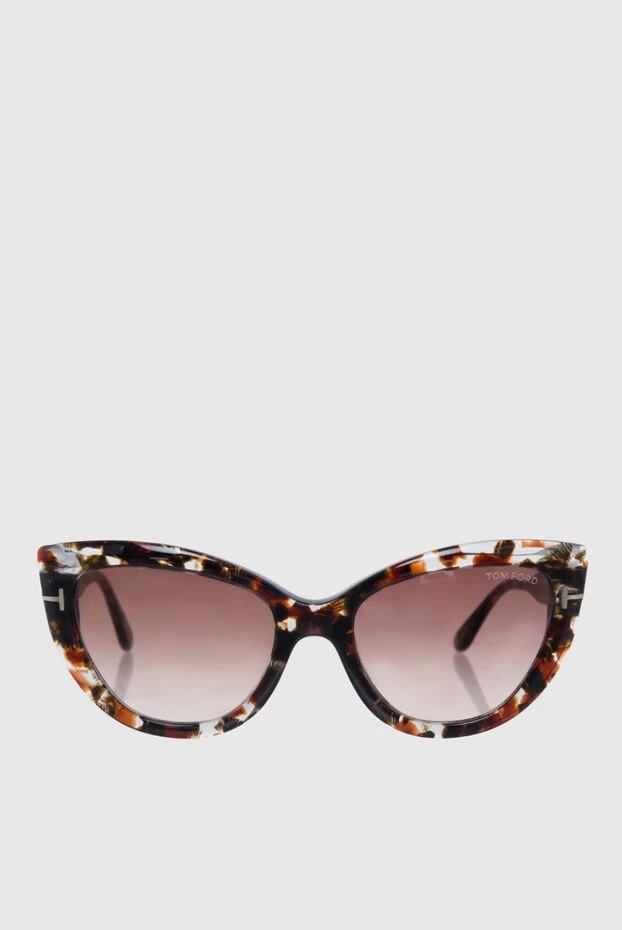 Tom Ford женские очки из пластика и металла коричневые женские купить с ценами и фото 149313 - фото 1
