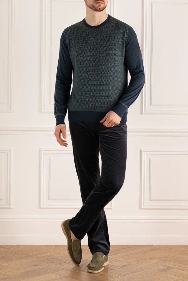 Stefano Ricci green cashmere and silk jumper for men 149342 - photo 2