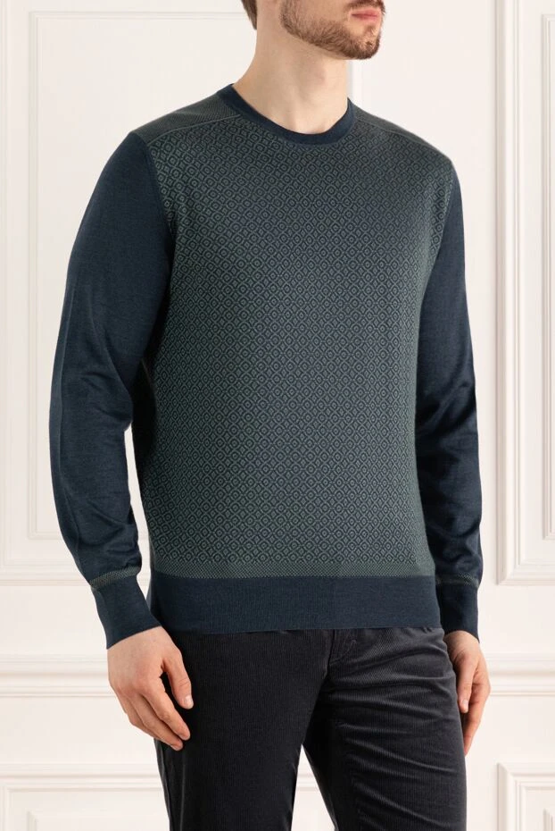 Stefano Ricci green cashmere and silk jumper for men 149342 - photo 3